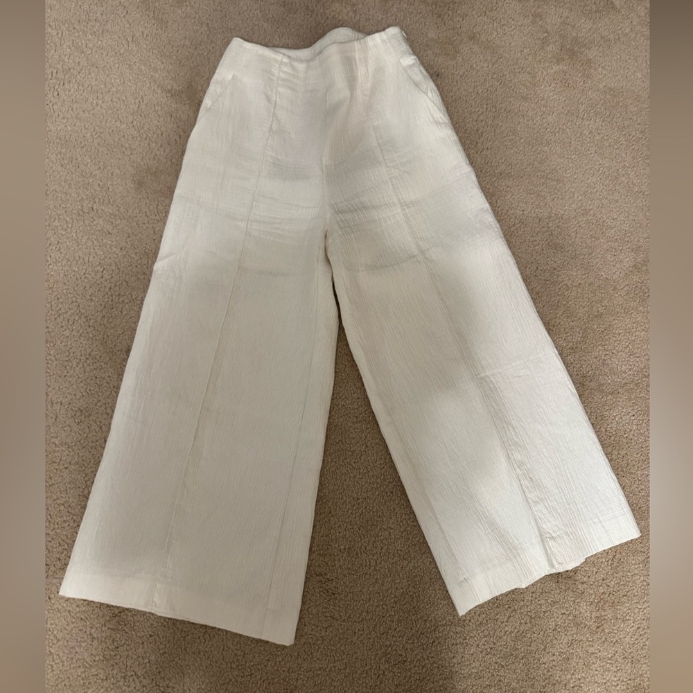 Maeve Pintucked Wide-Leg Pants